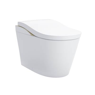 Toto MS8732CUMFG#01N - NEOREST LS Dual Flush 1.0 or 0.8 GF Integrated Bidet Toilet, Cotton White with Nickel Trim