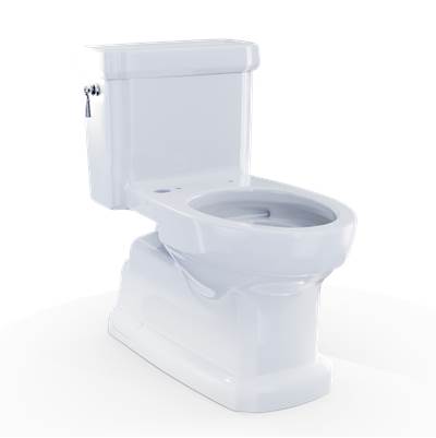 Toto CST974CEFGAT40#01 - Eco Guinevere WASHLET+ Ready Elongated 1.28 GPF Universal Height Skirted Toilet with CEFIONTECT, Cotton White