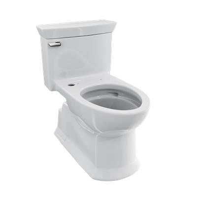 Toto CST964CEFGAT40#01 - Soir1/2e One Piece Elongated 1.28 GPF Universal Height Skirted Toilet with CeFiONtect, Cotton White