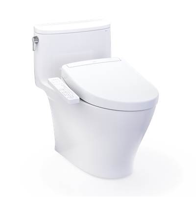 Toto MW6423346CEFG#01 - WASHLET+ Nexus One-Piece Elongated 1.28 GPF Toilet and WASHLET S2 Bidet Seat, Cotton White