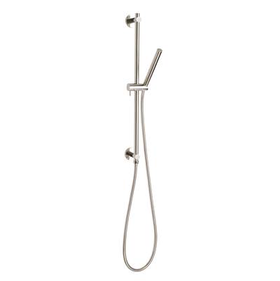 ThermaSol 15-1013-PN - Shower Rail, Hose, And Wand Round