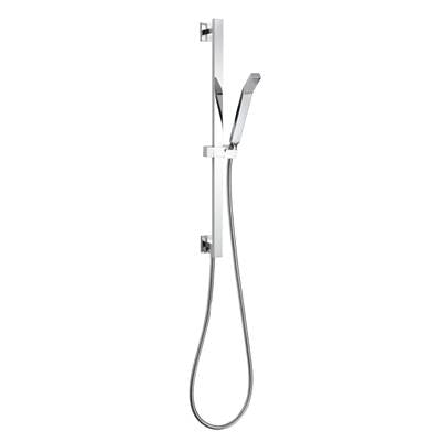 ThermaSol 15-1014-PC - Shower Rail, Hose, And Wand Square