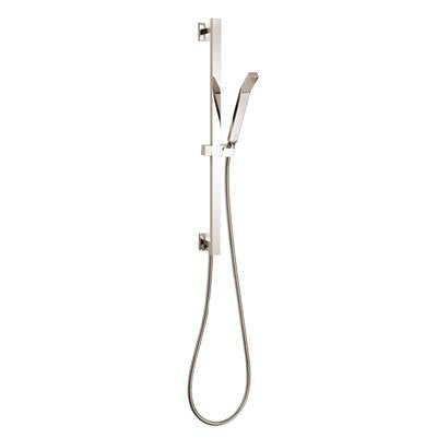 ThermaSol 15-1014-PN - Shower Rail, Hose, And Wand Square