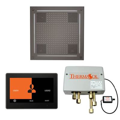 ThermaSol WHSP10S-BN - The Wellness Hydrovive Shower Package With 10'' Thermatouch Square