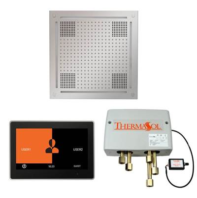 ThermaSol WHSP10S-PC - The Wellness Hydrovive Shower Package With 10'' Thermatouch Square