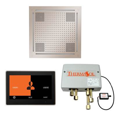 ThermaSol WHSP10S-PN - The Wellness Hydrovive Shower Package With 10'' Thermatouch Square