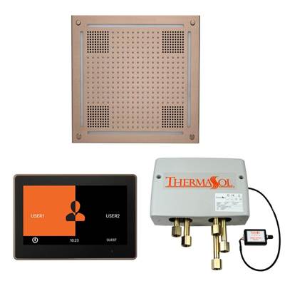 ThermaSol WHSP10S-SN - The Wellness Hydrovive Shower Package With 10'' Thermatouch Square