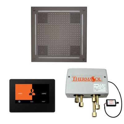 ThermaSol WHSP7S-BN - The Wellness Hydrovive Shower Package With 7'' Thermatouch Square