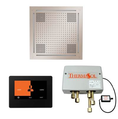 ThermaSol WHSP7S-PN - The Wellness Hydrovive Shower Package With 7'' Thermatouch Square