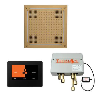 ThermaSol WHSP7S-SB - The Wellness Hydrovive Shower Package With 7'' Thermatouch Square
