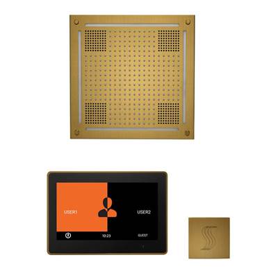 ThermaSol WHSTP10S-AB - The Wellness Hydrovive Steam Package With 10'' Thermatouch Square