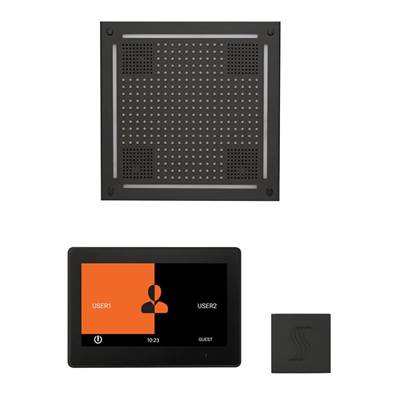 ThermaSol WHSTP10S-MB - The Wellness Hydrovive Steam Package With 10'' Thermatouch Square
