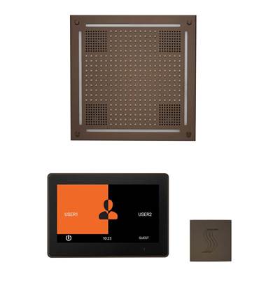 ThermaSol WHSTP10S-ORB - The Wellness Hydrovive Steam Package With 10'' Thermatouch Square
