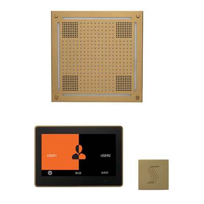 ThermaSol WHSTP10S-SB - The Wellness Hydrovive Steam Package With 10'' Thermatouch Square