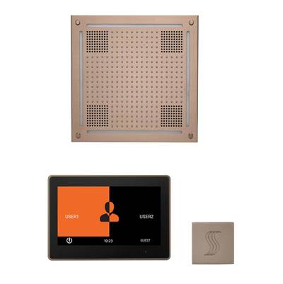 ThermaSol WHSTP10S-SN - The Wellness Hydrovive Steam Package With 10'' Thermatouch Square