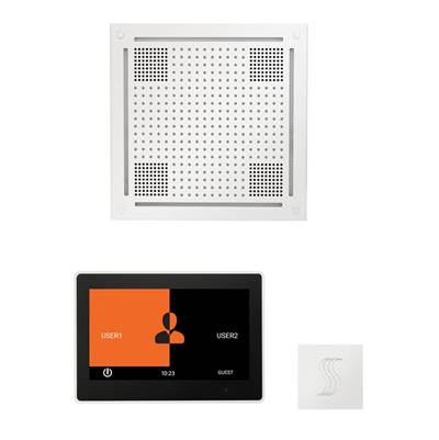 ThermaSol WHSTP10S-WHT - The Wellness Hydrovive Steam Package With 10'' Thermatouch Square