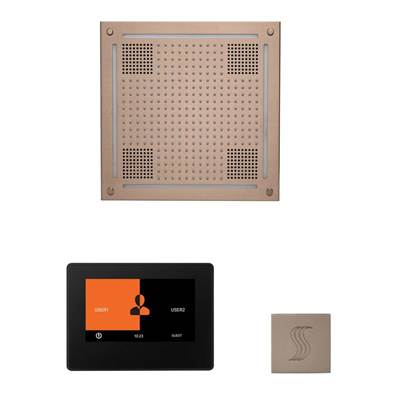 ThermaSol WHSTP7S-SN - The Wellness Hydrovive Steam Package With 7'' Thermatouch Square