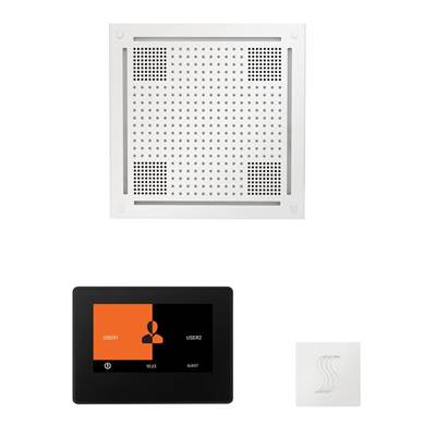 ThermaSol WHSTP7S-WHT - The Wellness Hydrovive Steam Package With 7'' Thermatouch Square