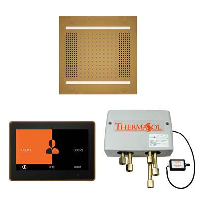 ThermaSol WH14SP10S-AB - The Wellness Hydrovive14 Shower Package With 10'' Thermatouch Square