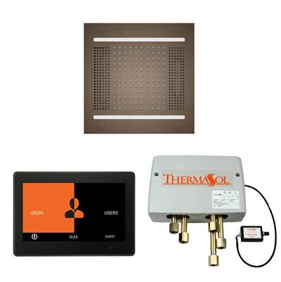 ThermaSol WH14SP10S-AN - The Wellness Hydrovive14 Shower Package With 10'' Thermatouch Square