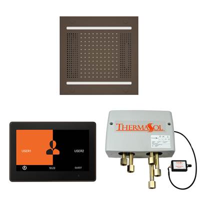ThermaSol WH14SP10S-ORB - The Wellness Hydrovive14 Shower Package With 10'' Thermatouch Square