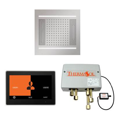 ThermaSol WH14SP10S-PC - The Wellness Hydrovive14 Shower Package With 10'' Thermatouch Square