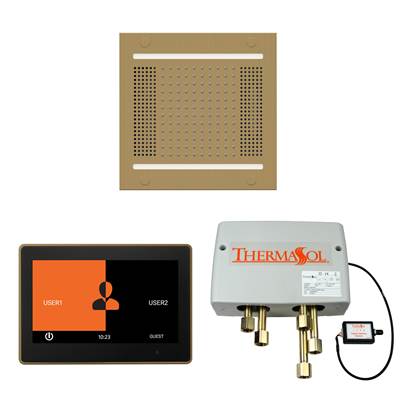 ThermaSol WH14SP10S-SB - The Wellness Hydrovive14 Shower Package With 10'' Thermatouch Square