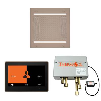ThermaSol WH14SP10S-SN - The Wellness Hydrovive14 Shower Package With 10'' Thermatouch Square