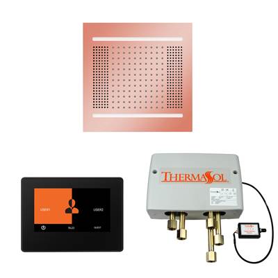 ThermaSol WH14SP7S-COP - The Wellness Hydrovive14 Shower Package With 7'' Thermatouch Square