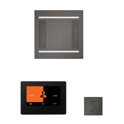 ThermaSol WH14STP7S-BN - The Wellness Hydrovive14 Steam Package With 7'' Thermatouch Square