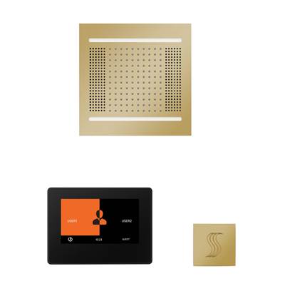 ThermaSol WH14STP7S-PB - The Wellness Hydrovive14 Steam Package With 7'' Thermatouch Square
