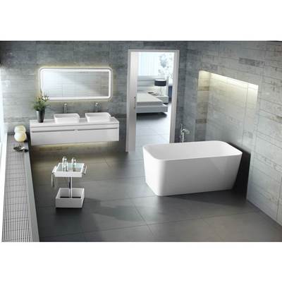 Victoria + Albert EDG-N-SW-OF - Edge 59" x 32" Freestanding Soaking Bathtub With Void