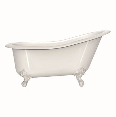 Victoria + Albert SHR-N-SW-OF+FT-SHR-WH - Shropshire 61" x 30" Freestanding Slipper Bathtub