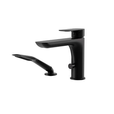 Aquabrass Xpress ABFB56074EBK - 56074 Must Deck Tub Filler With Handshower