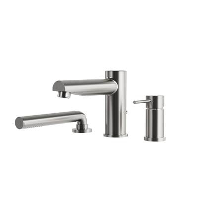 Aquabrass Xpress ABFB61N13BNVD - 61N13 Volare 3 Pcs Deck Tub Filler With Handshower