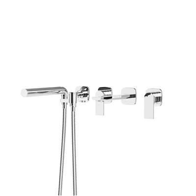 Aquabrass Xpress ABFCTMR04PC - Tmr04 Tmr Plus Wallmount Tub Filler With Handshower