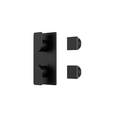 Aquabrass Xpress ABSTXPS9395EBK - Xps9395 Square Trimset 3-Way Non-Shared -90801 Valve