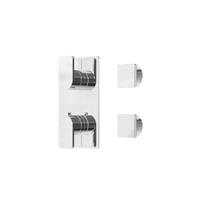Aquabrass Xpress ABSTXPS9395PC - Xps9395 Square Trimset 3-Way Non-Shared -90801 Valve