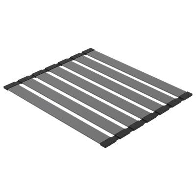 Zomodo CNC3844R-BK - Thick Stainless Steel Roll-Out Drying Mat - Black Pearl