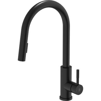Zomodo KTC045-FBD - Matte Black Sus304, Dual-Function Pull Out Faucet