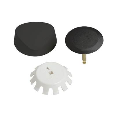 Geberit 151.550.16.1- Ready-To-Fit-Set Trim Kit, For Bathtub Drain With Turncontrol Handle Actuation Black Matte Coated