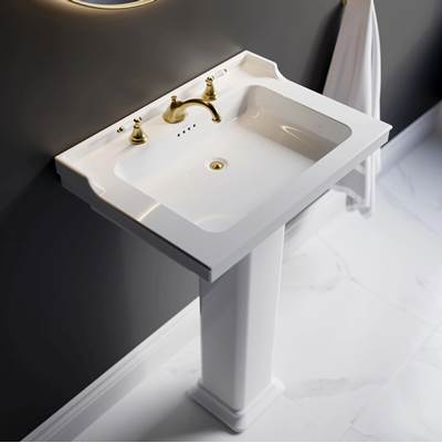 Cheviot 354-WH-1- Valarte Pedestal Sink