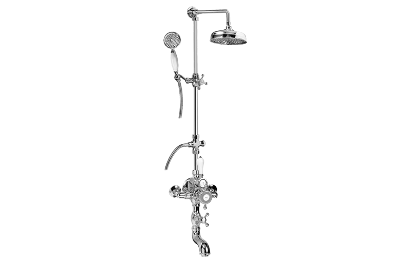 Graff CD4.01-C2S-AU - Exposed Thermostatic Tub And Shower System W/Handshower (Rough And Trim)