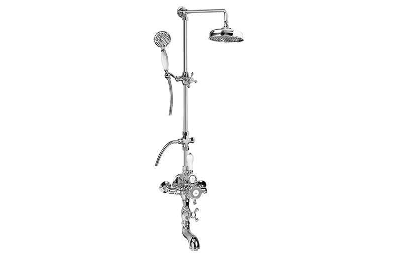 Graff CD4.02-C2S-AU - Exposed Thermostatic Tub And Shower System W/Handshower (Rough And Trim)