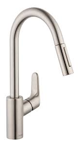 Hansgrohe 04505800 - Focus Kitchen Faucet With Pulldown Spray - Steel Optic