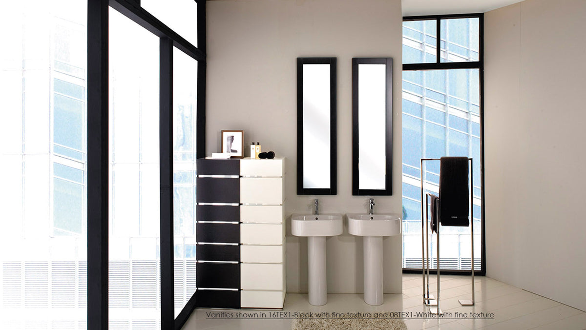 Lacava 2962-01-001 - Wall-Mount Or Above-Counter Porcelain Bathroom Sink With An Overflow And With 01 - One Faucet Hole, 02 - Two Faucet Holes, 03 - Three Faucet Holes In 8" Spread., 19 3/4"W X 15 3/4"D X 6"H