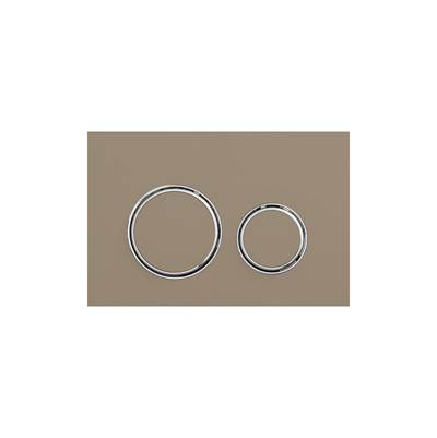 Geberit 115.761.00.4- Geberit actuator plate Sigma21 for dual flush, metal colour chrome-plated: chrome-plated, camel - FaucetExpress.ca