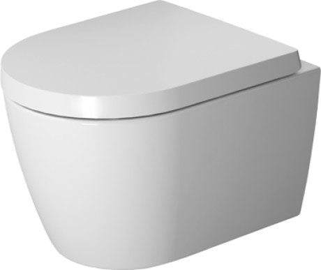 Duravit 2530090092- ME by Starck 1.28/0.8 GPF Dual Flush Wall Mounted One Piece Elongated Toilet - Less Seat