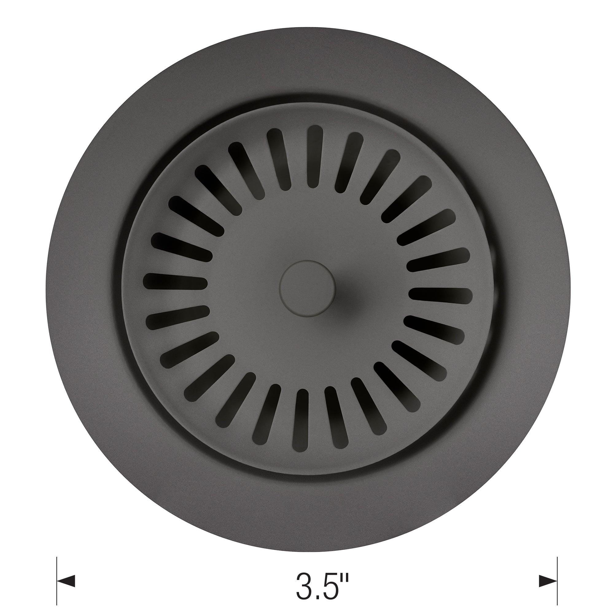 Blanco 240334- Colour-coordinated Metal Waste Flange, Cinder - FaucetExpress.ca