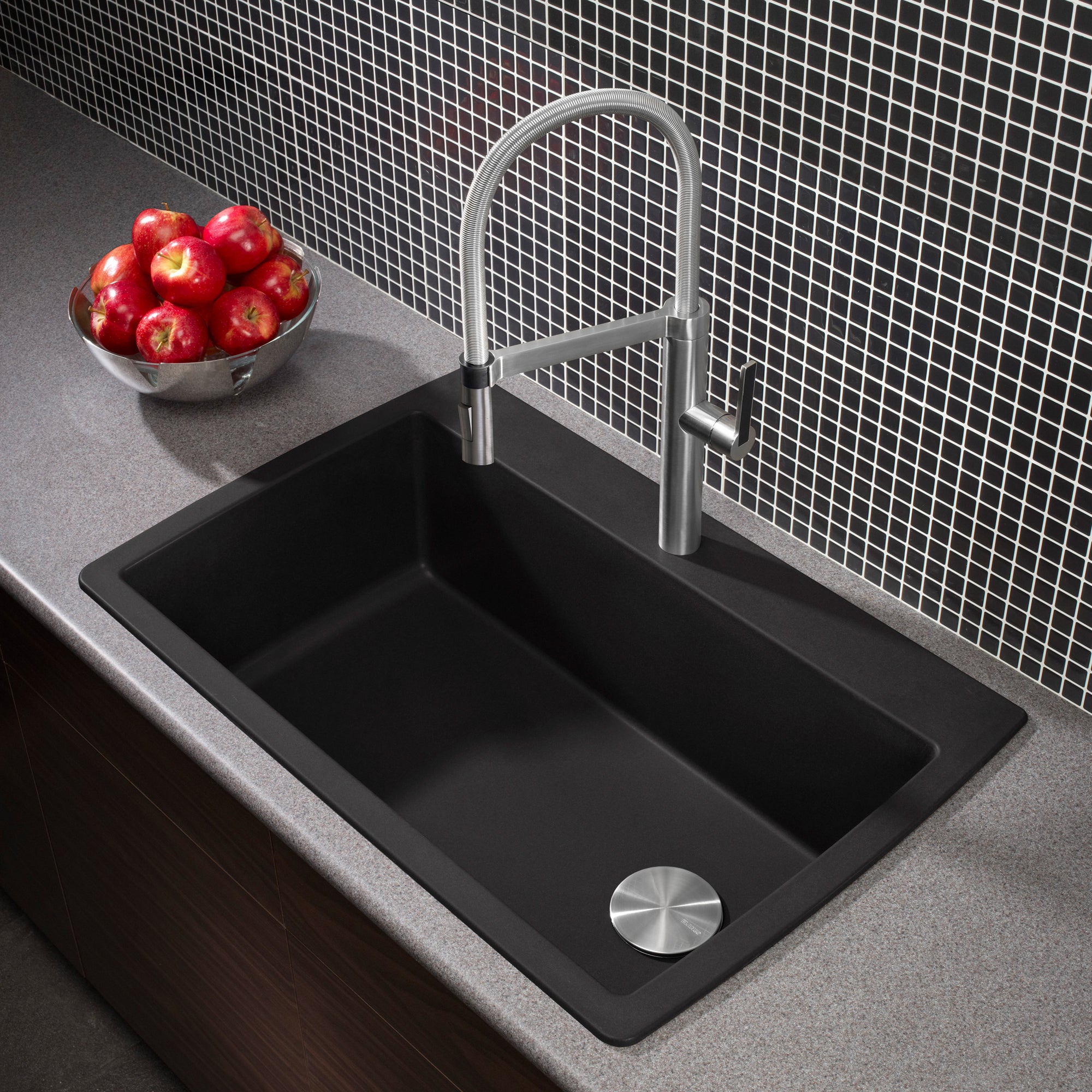 Blanco 400069- DIAMOND Super Single, Drop-in Sink, SILGRANIT®, Anthracite - FaucetExpress.ca